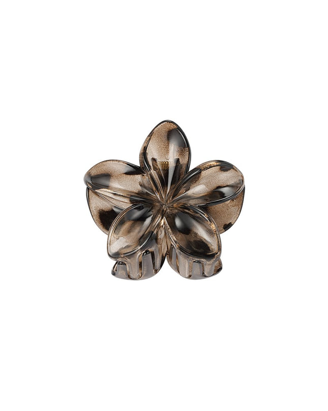 Hawaiian Flower Hair Clip - Brown