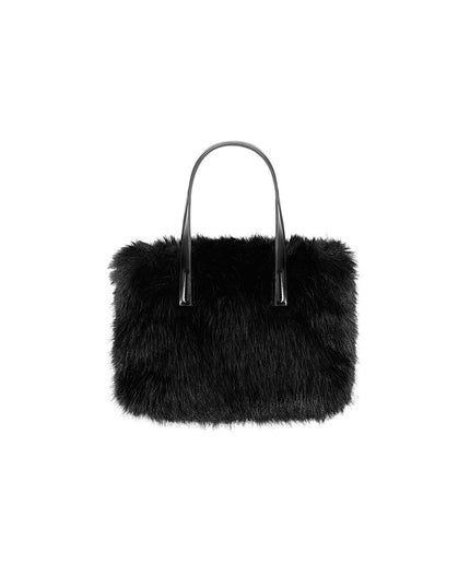 Plush haven bag - black