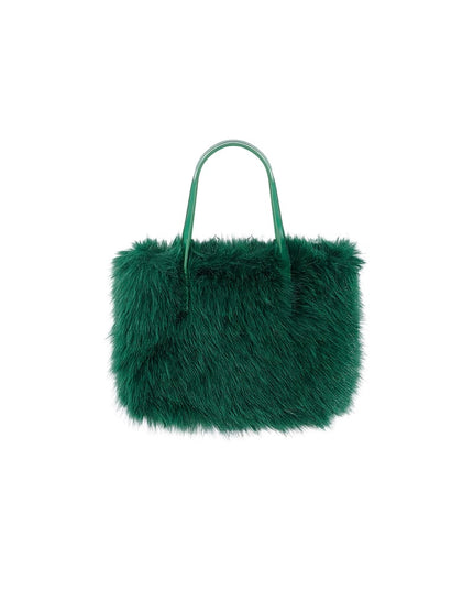 Plush haven bag - black