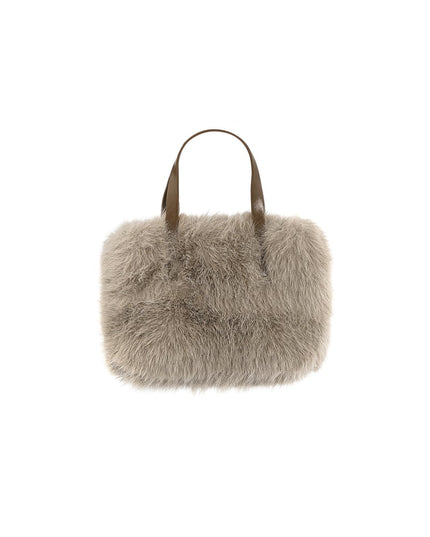 Plush haven bag - black