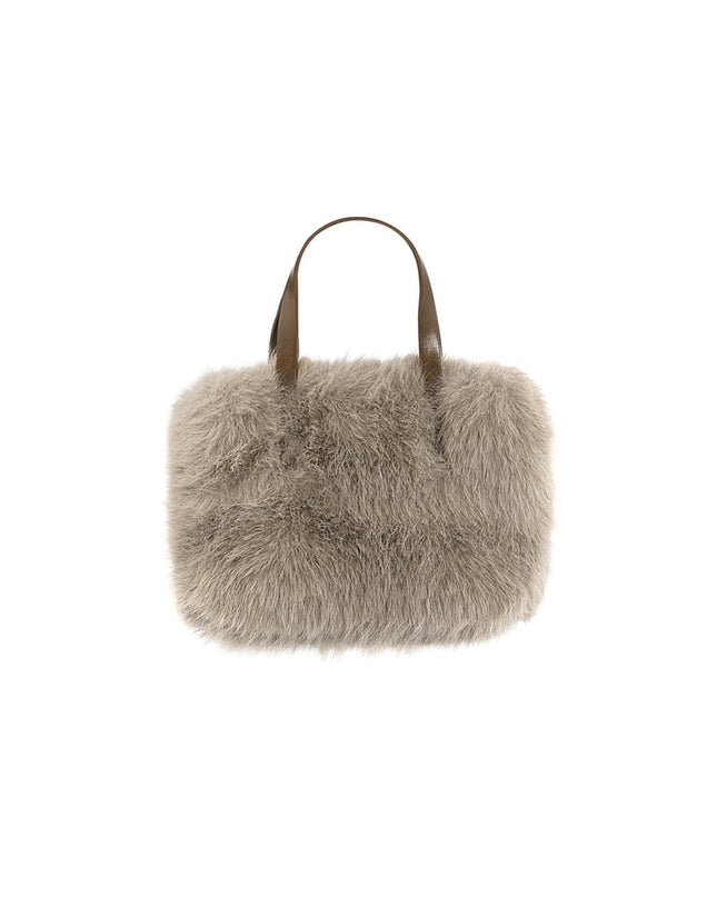 Plush haven bag - black