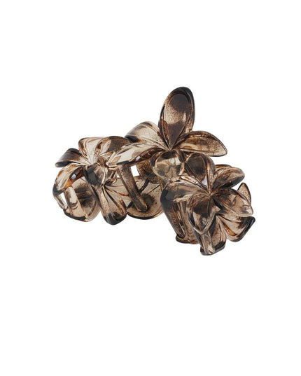 Wildflower hair clip - Brown
