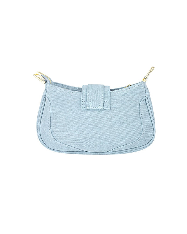 Colored bag with buckle detail - blue