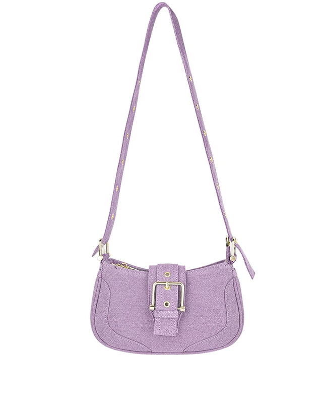 Colored bag with buckle detail - blue