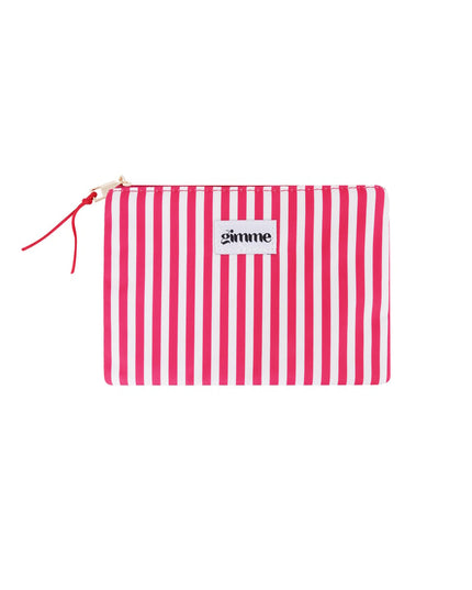 Plat toilettasje dunne streep