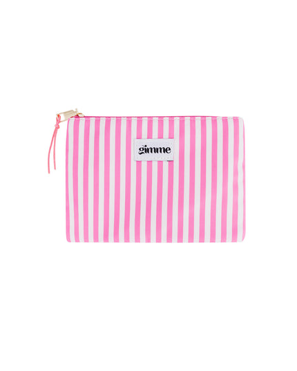 Plat toilettasje dunne streep