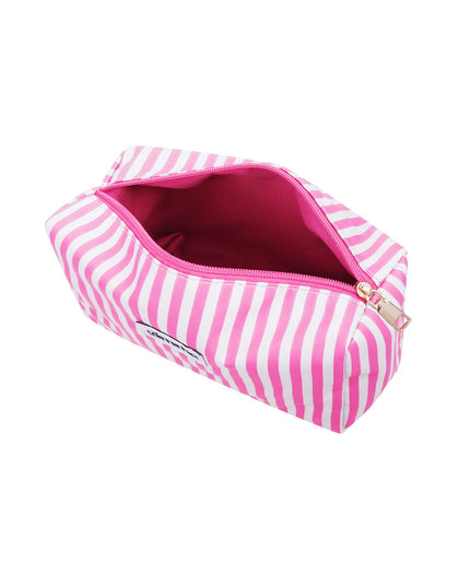 Make-up bag small stripes - Pink