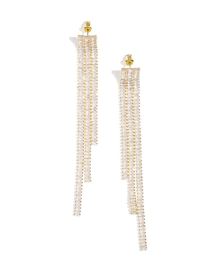 Koperen oorbellen met hanger, geometrisch, elegant, kerst, luxe serie, damessieraden