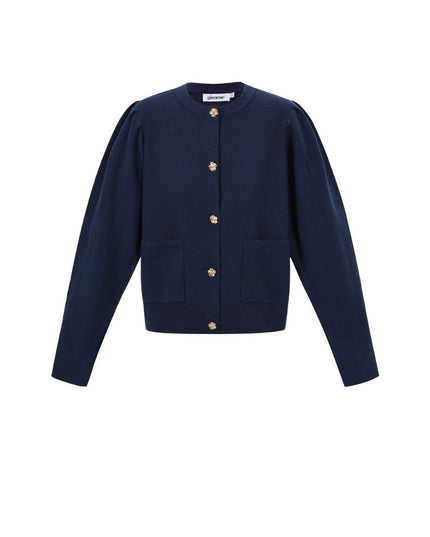 Vest met bloemen knopen