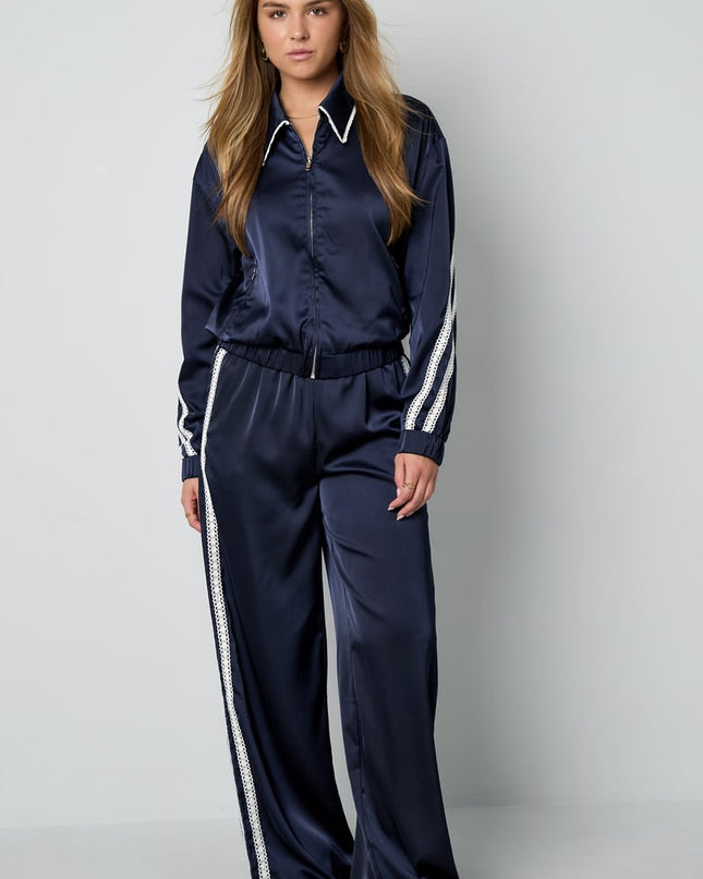 Satin Look Sporty Jacket