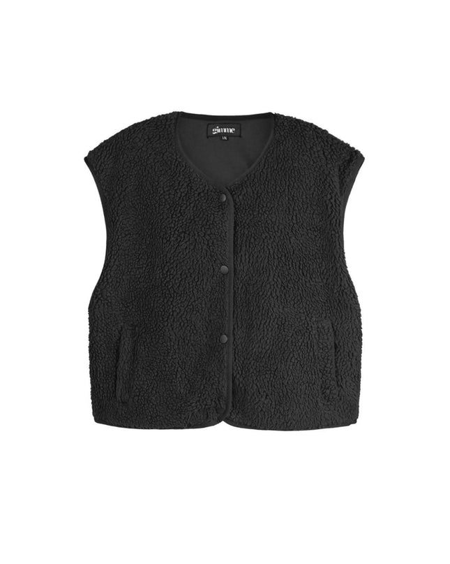 Geweven Polyestervezel Vrouwen Vest Casual Solide Kleur Herfst/Winter