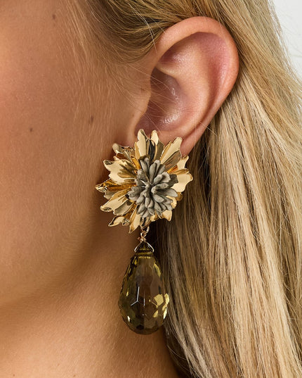 Oorbellen met bloemen, vakantie, bijeenkomst/feest, luxe serie, damessieraden