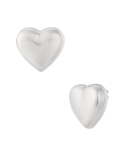 Zachte hartvormige oorbellen