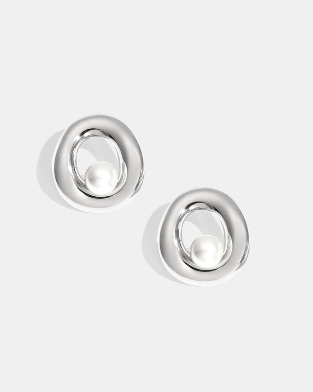 Roestvrijstalen oorknopjes, ronde, casual, alledaagse, eenvoudige serie, damessieraden