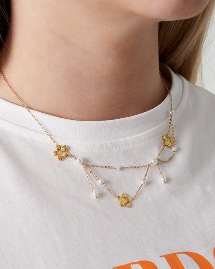 Dubbele problemen bloem ketting