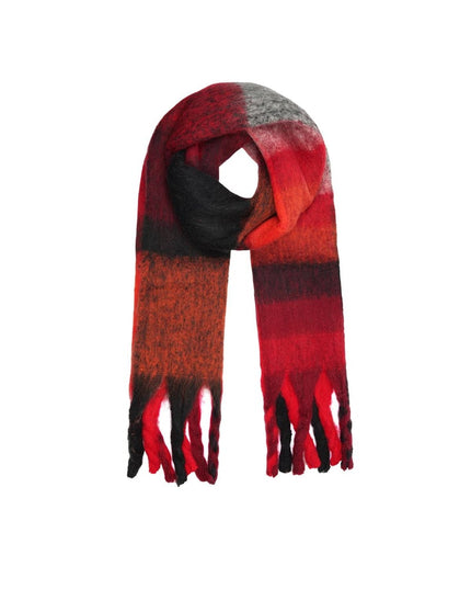 Sjaal met franjes Oranje Polyester