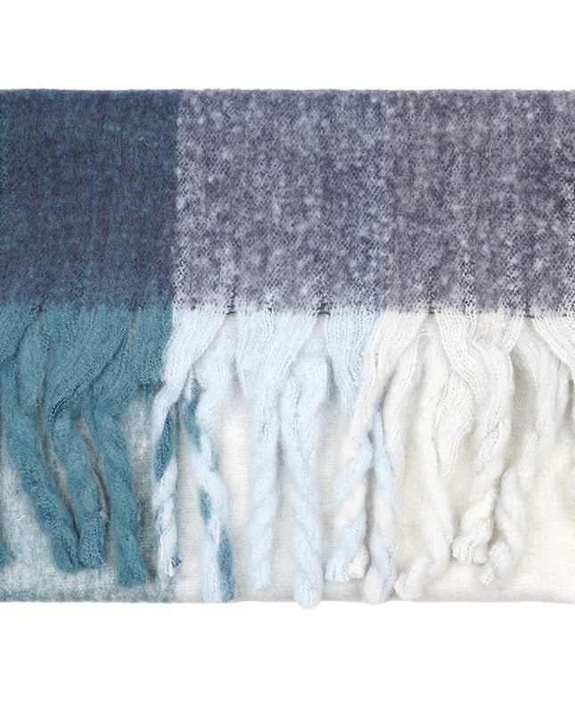 Sjaal met franjes Oranje Polyester