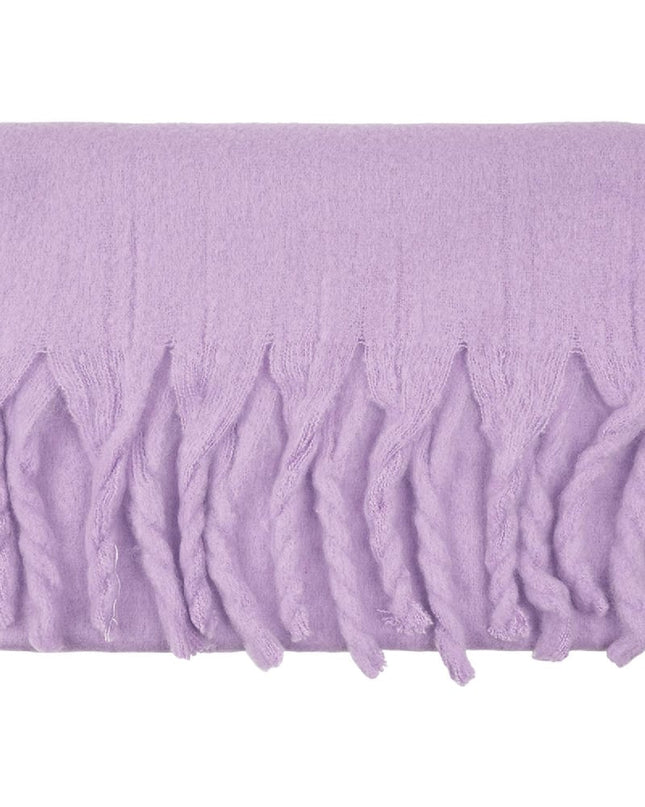 Wintersjaal effen kleur Paars Polyester