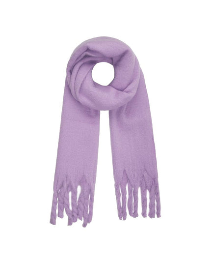 Wintersjaal effen kleur Paars Polyester