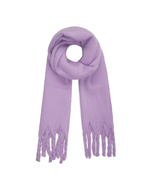 Wintersjaal effen kleur Paars Polyester