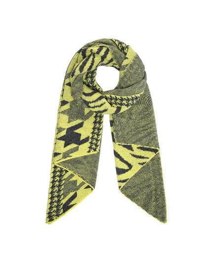 Sjaal gezellig winter Geel Acryl