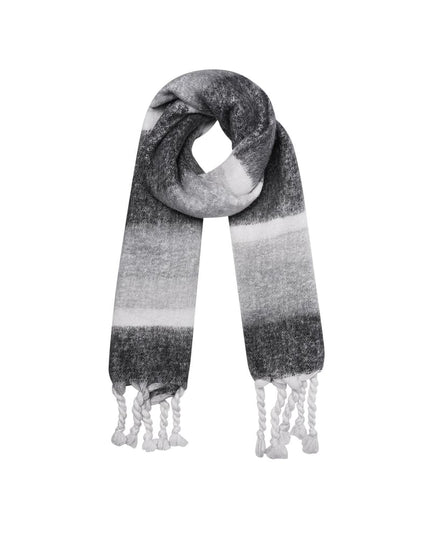 Wintersjaal met ombré effect donkergrijs Polyester