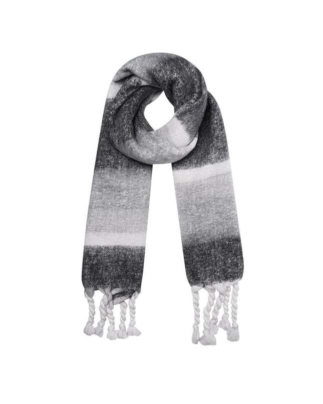 Wintersjaal met ombré effect donkergrijs Polyester