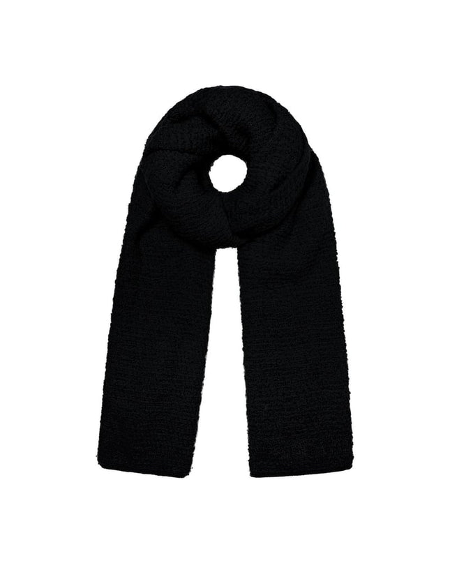 Wintersjaal met reliëf patroon groen Polyester