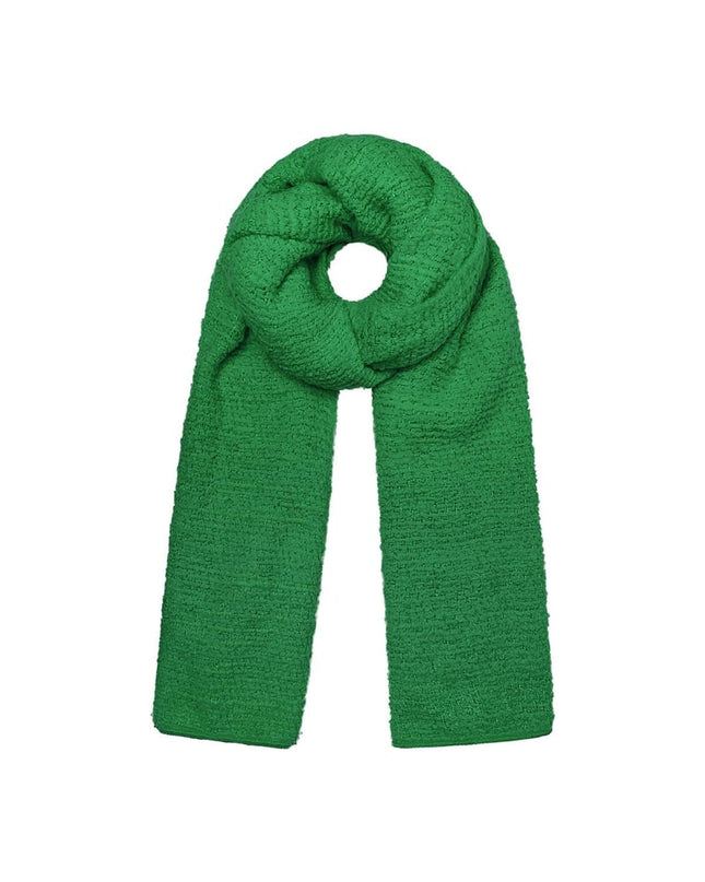 Wintersjaal met reliëf patroon groen Polyester