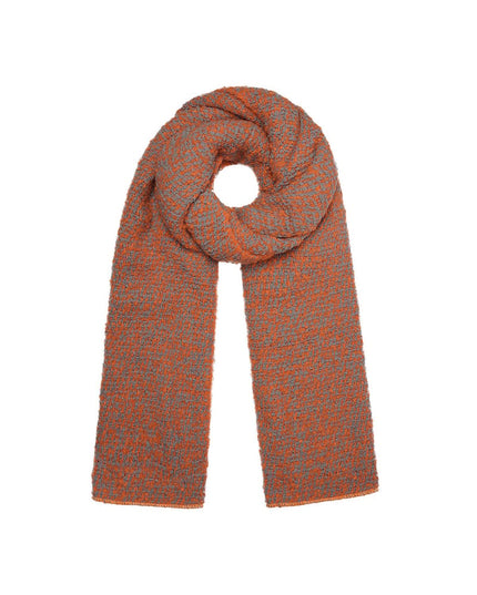 Sjaal met reliëf stof roze/grijs Polyester