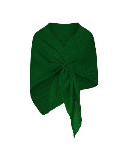 Omslagdoek effen print Groen Acryl