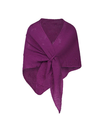 Omslasgdoek bolletjes patroon Lavendel Acryl