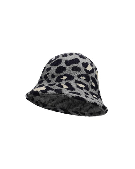 Vissershoedje dierenprint Grijs Acryl