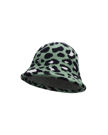 Vissershoedje dierenprint Grijs Acryl