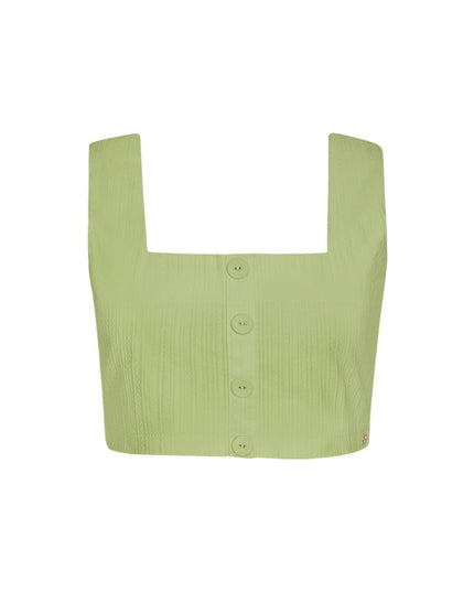 Crop top knot detail - white S