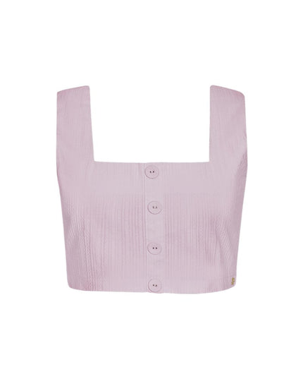 Crop top knot detail - white S