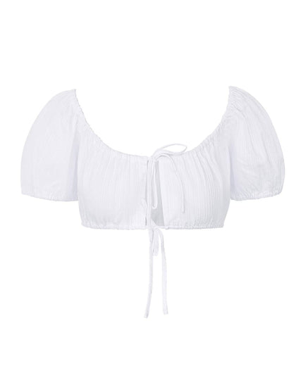 Crop top knotted White S