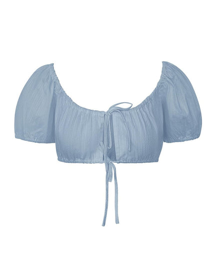 Crop top knotted White S