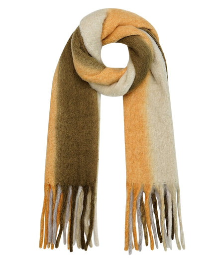 Wintersjaal ombre kleuren grijs