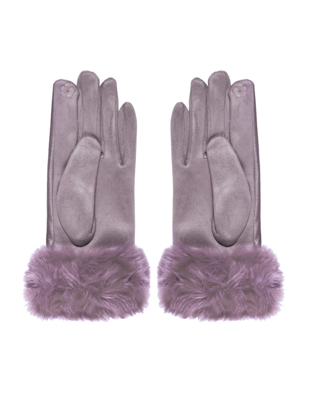 Gloves fluf - purple