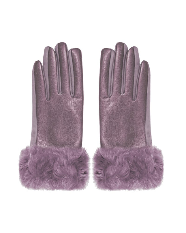 Gloves fluf - purple