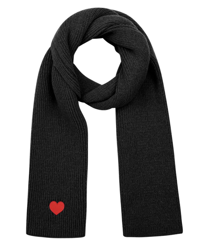 Wintersjaal met hart detail