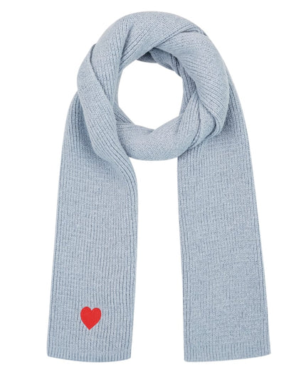 Wintersjaal met hart detail