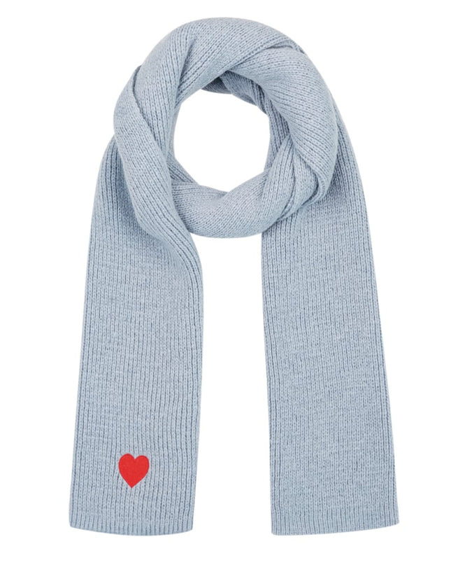 Wintersjaal met hart detail