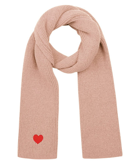 Wintersjaal met hart detail