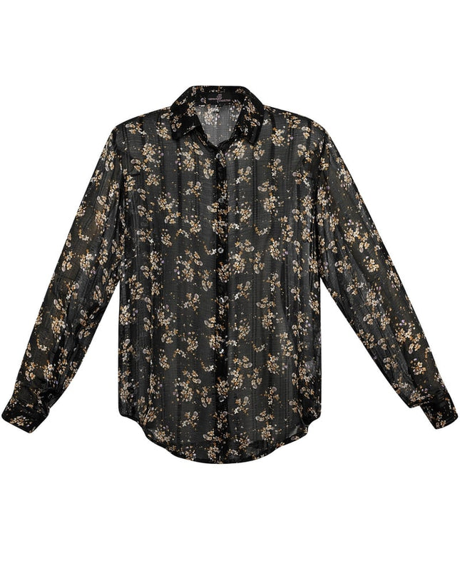 Blouse bloemenprint groen