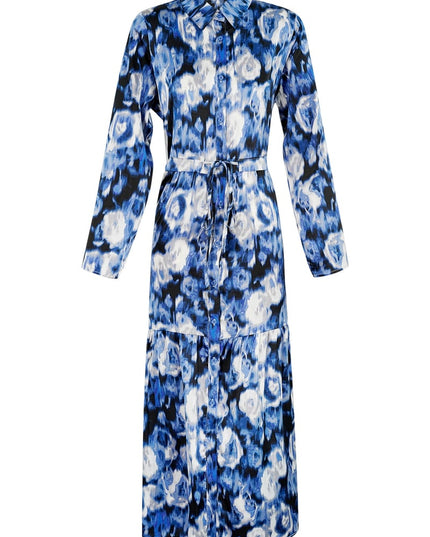 Maxi jurk bloemenprint groen