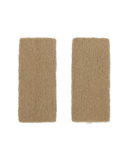 Gloves with hole - camel