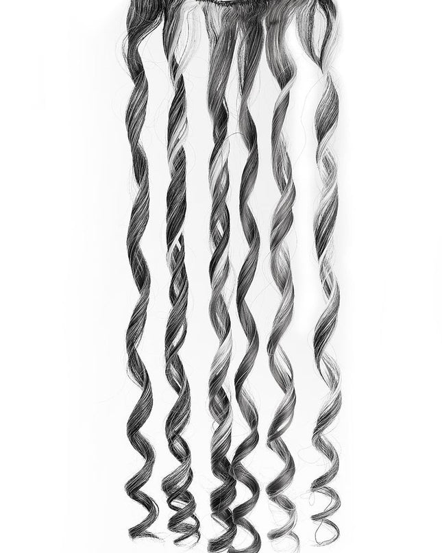 Clip in cruly day - zwart / wit