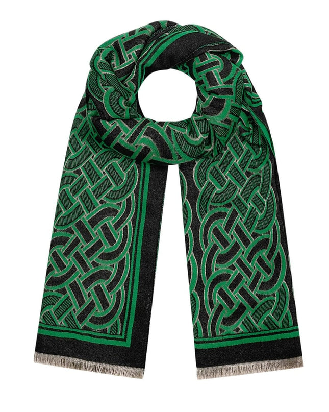 Sjaal met luxueuse print - groen